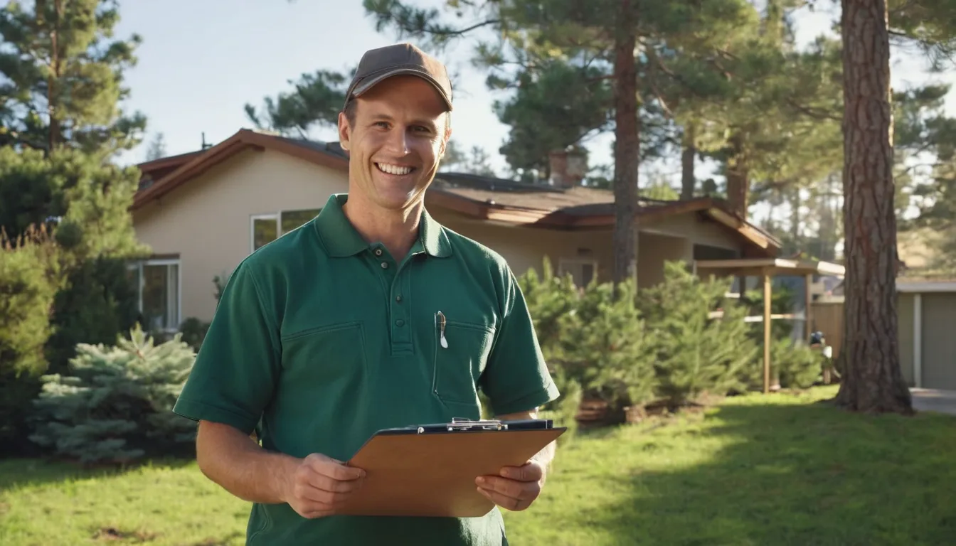 A provider checking a tree before giving a written quote in the Hoover area